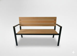 ŁAWKA DO OGRODU 118 x 54 x 77 CM BRĄZOWA
