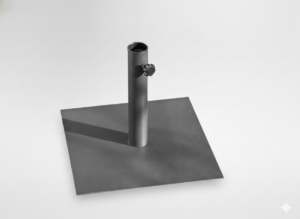 PODSTAWA POD PARASOL 40 x 40 CM METALOWA SZARA