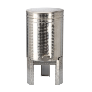 ODSTOJNIK 63 L NA STOJAKU Z ZAWOREM NIERDZEWNYM I POKRYWĄ*1406