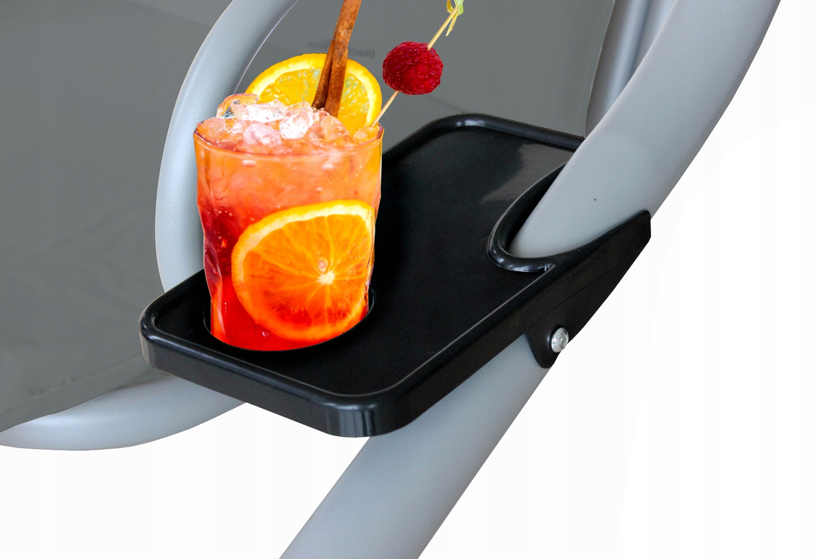 HUŚTAWKA OGRODOWA 210 x 120 x 170 cm ANTRACYT Z FUNKCJĄ LEŻANKI - obrazek 4