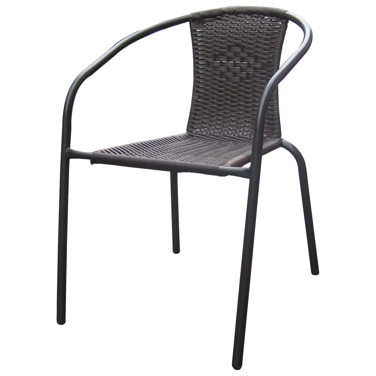 KRZESŁO OGRODOWE CIEMNY BRĄZ 52 x 60 x 72 cm - obrazek 2