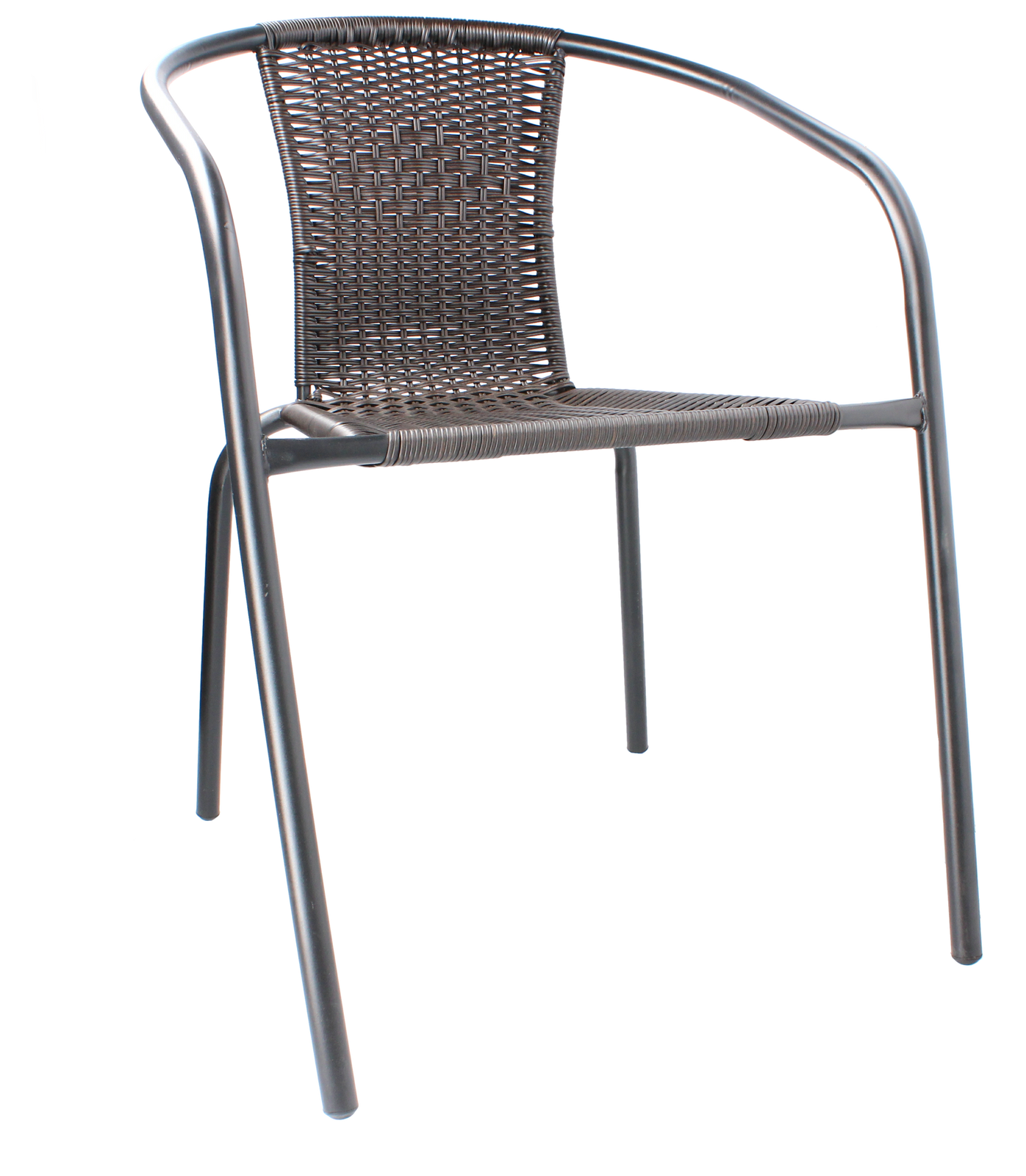 KRZESŁO OGRODOWE CIEMNY BRĄZ 52 x 60 x 72 cm - obrazek 3