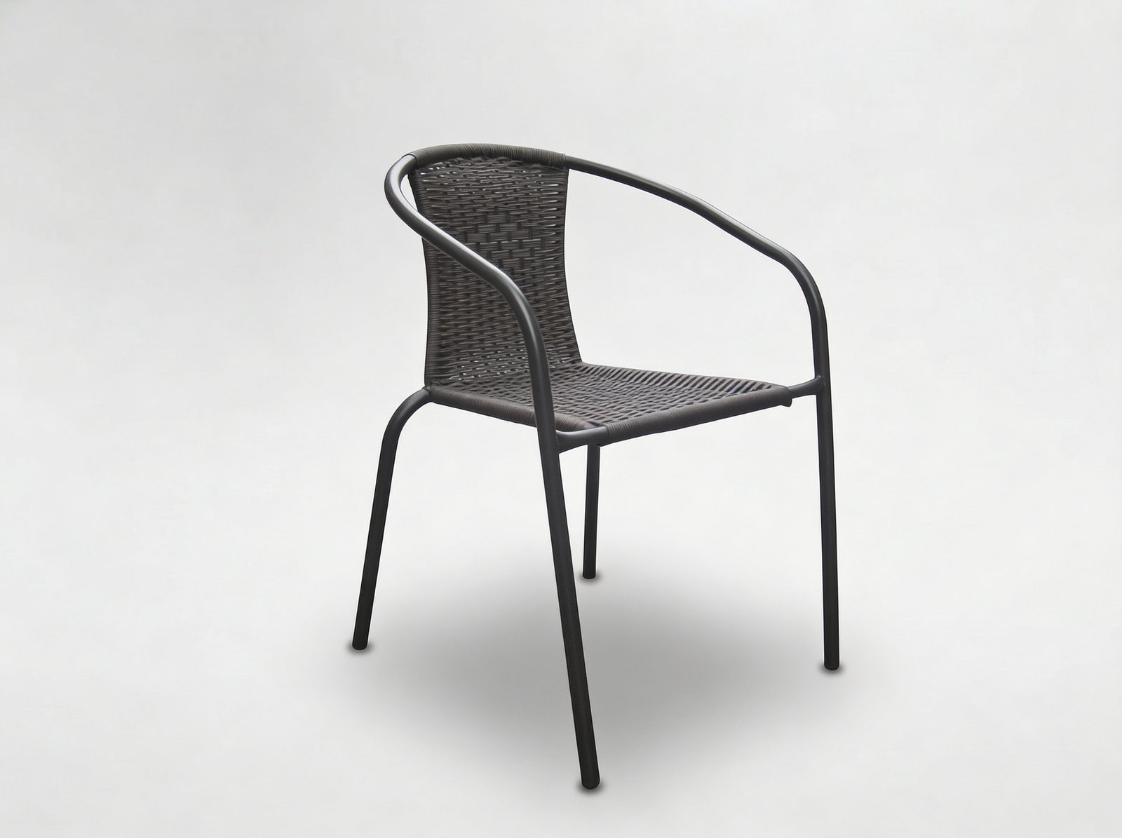 KRZESŁO OGRODOWE CIEMNY BRĄZ 52 x 60 x 72 cm