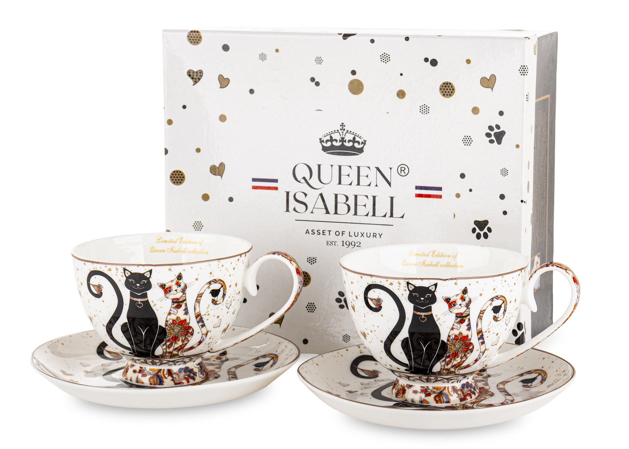 Zestaw Dwóch Filiżanek Z Podstawkami