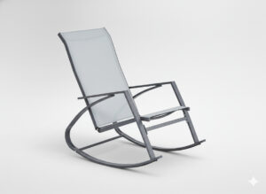 KRZESŁO OGRODOWE BUJANE - SZARE - 60x104x95 CM