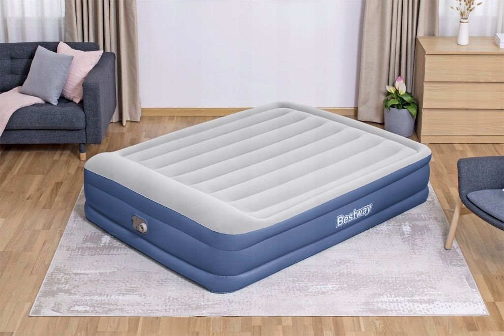 MATERAC DMUCHANY 203 X 152 X 46 CM Z WBUDOWANĄ POMPKĄ*9214 *5726 *9689 - obrazek 12