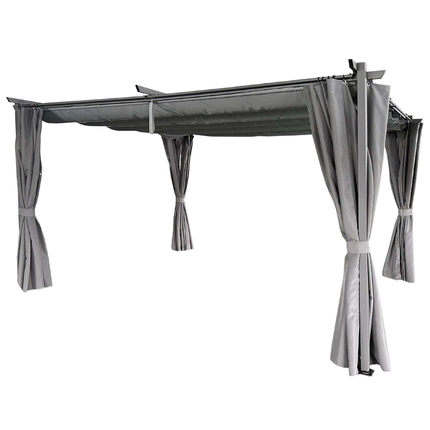 ROLETA / MARKIZA Z DRĄŻKIEM DO PERGOLI 3 x 4 M SZARA *4009