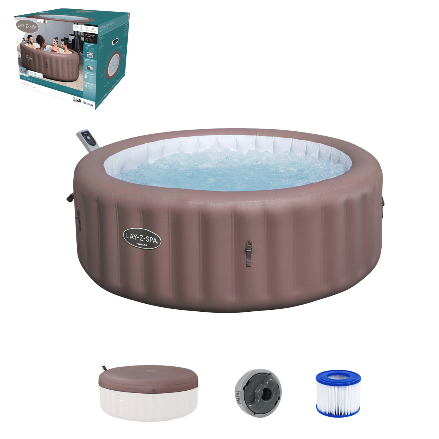 JACUZZI LAY-Z-SPA HAWAII AIRJET 196 X 71 CM - obrazek 3