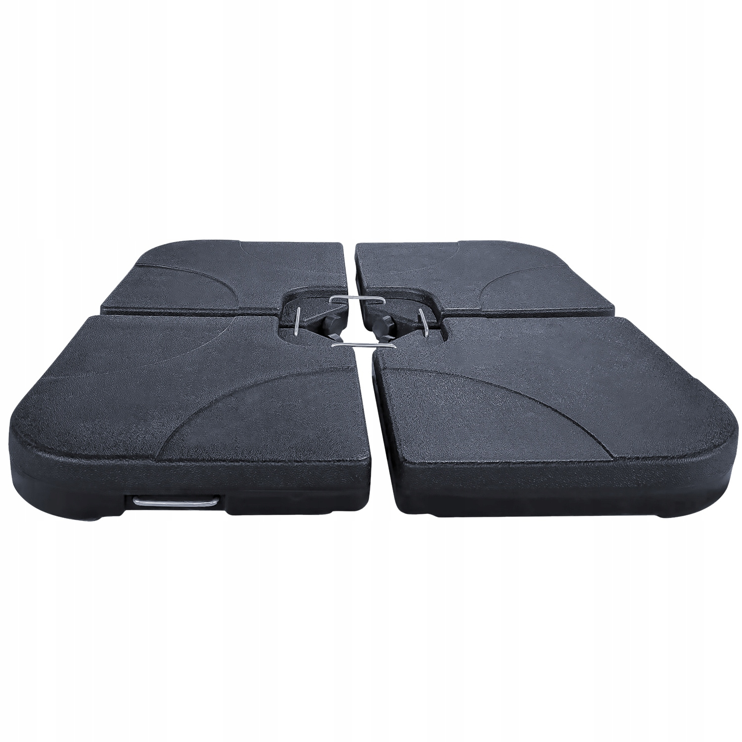 PODSTAWA DO PARASOLA 50 x 50 x 7.5 CM 4 ELEMENTOWA CZARNA - obrazek 4