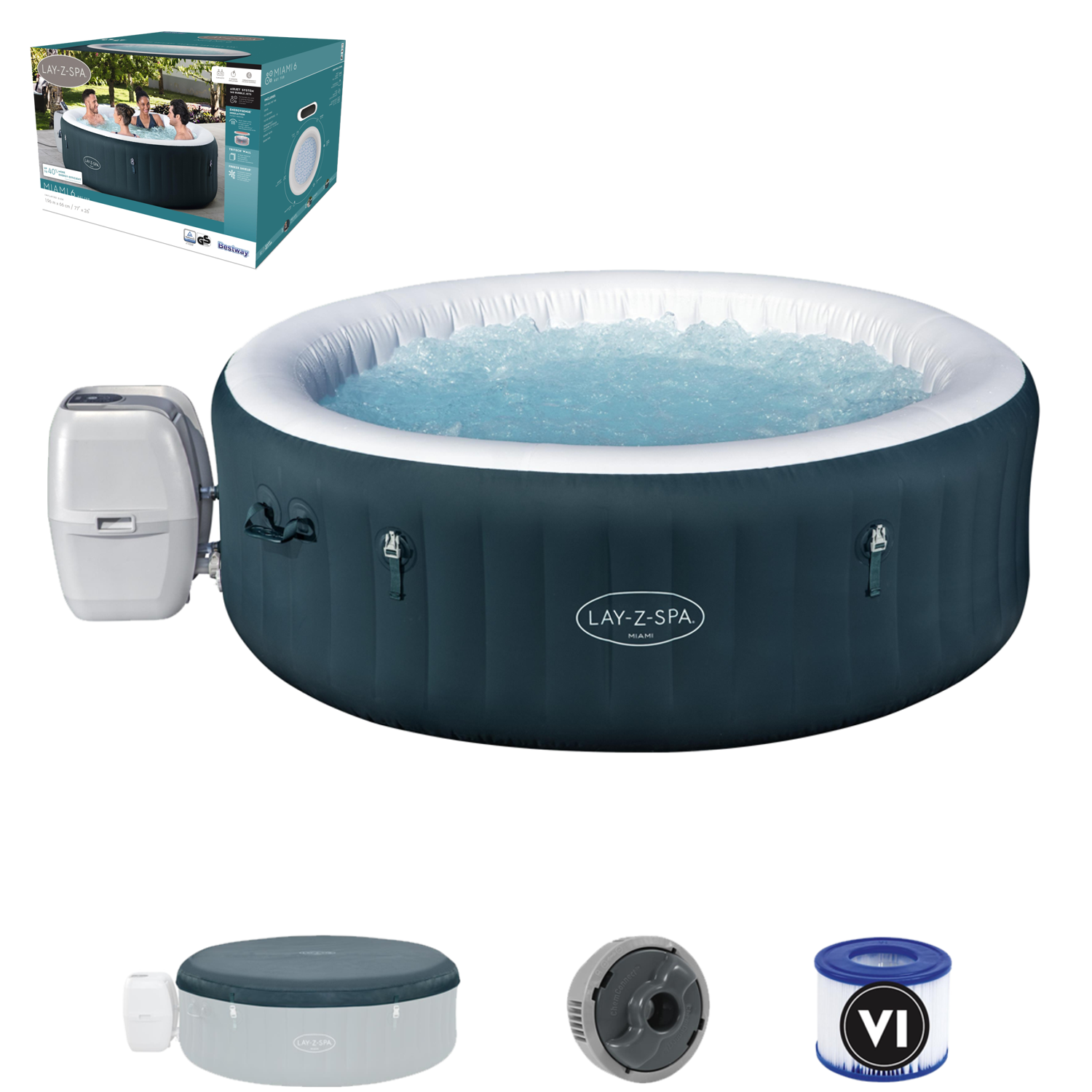 JACUZZI LAY-Z-SPA MIAMI AIRJET 196 X 66 CM - obrazek 5