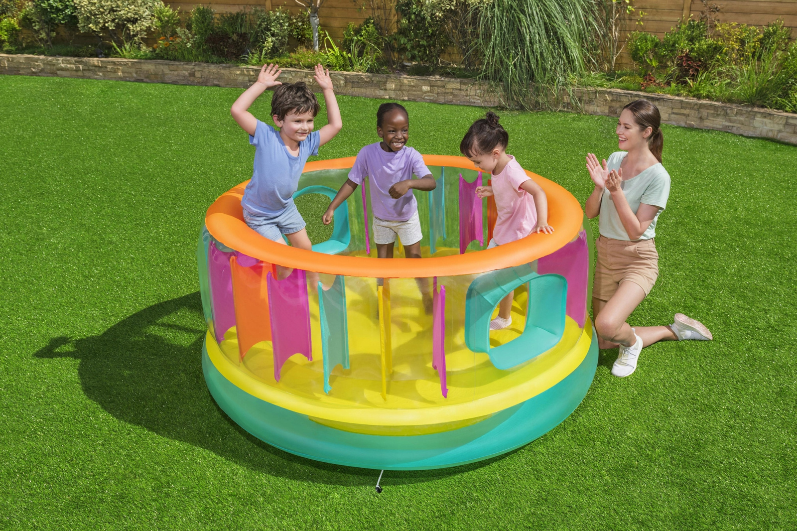 DMUCHANA TRAMPOLINA DLA DZIECI 180 X 86 CM *2085 - obrazek 3
