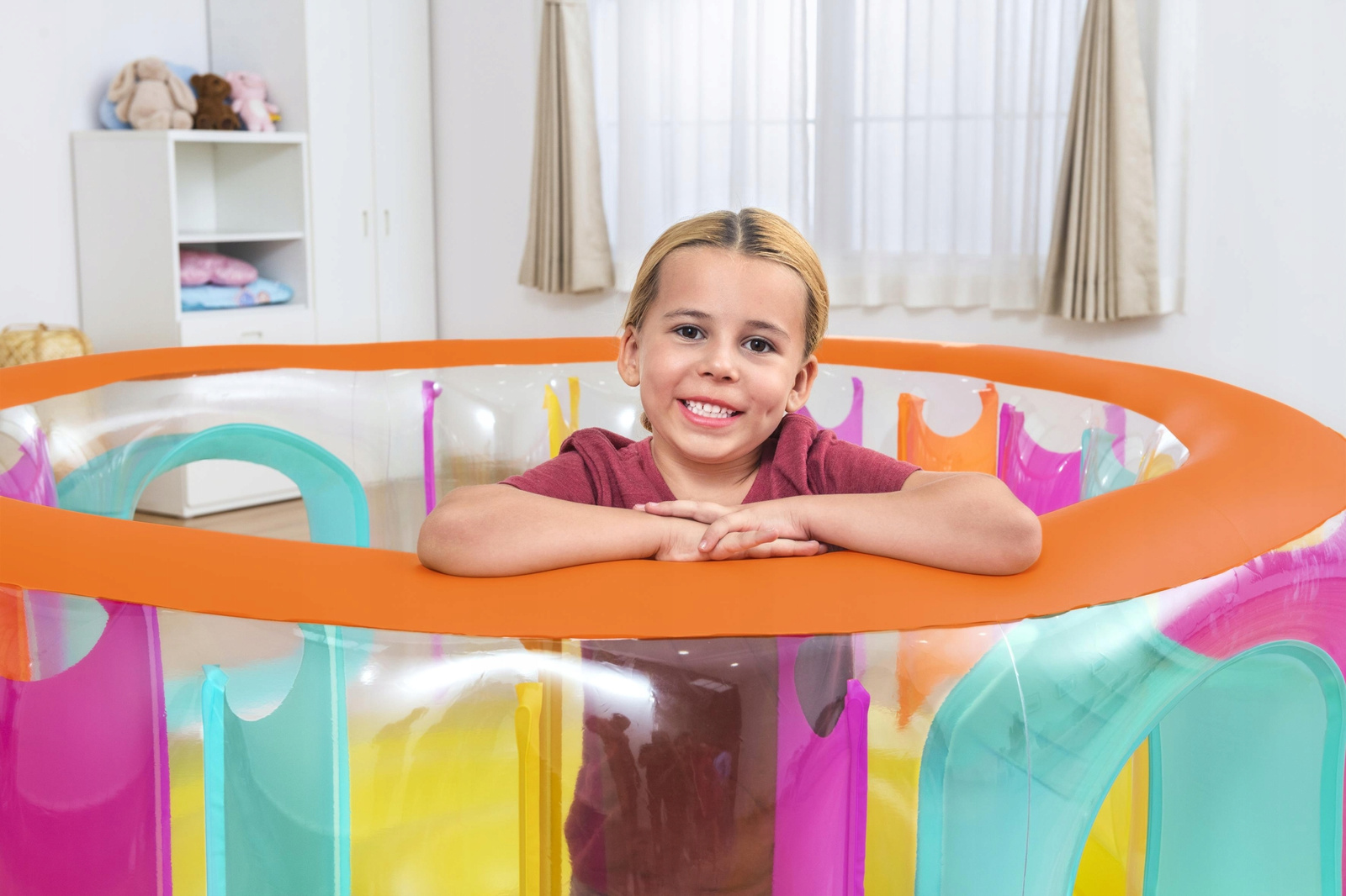DMUCHANA TRAMPOLINA DLA DZIECI 180 X 86 CM *2085 - obrazek 5
