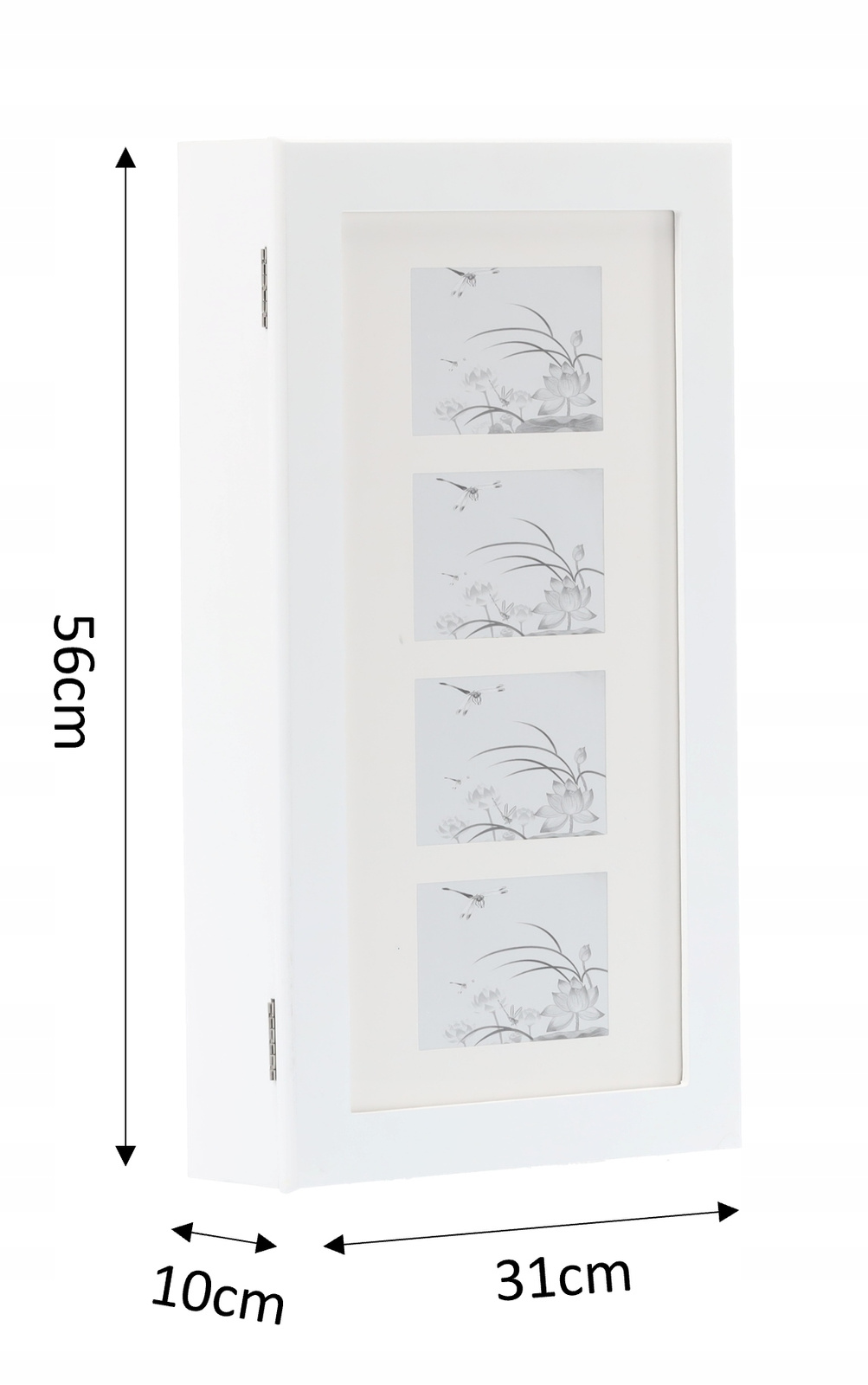 SZAFKA WISZĄCA ŚCIENNA NA BIŻUTERIĘ 31 x 9,5 x 56 cm *1240 - obrazek 14