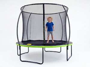 TRAMPOLINA 8FT 252 CM Z DRABINKĄ I SIATKĄ ZABEZPIECZAJĄCĄ *7628