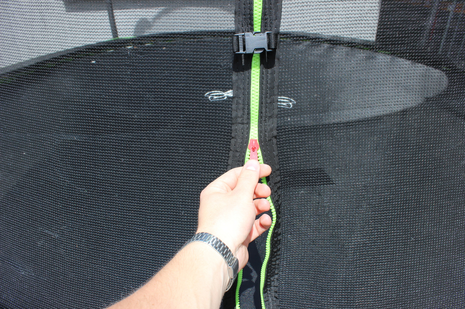 TRAMPOLINA 8FT 252 CM Z DRABINKĄ I SIATKĄ ZABEZPIECZAJĄCĄ *7628 - obrazek 5