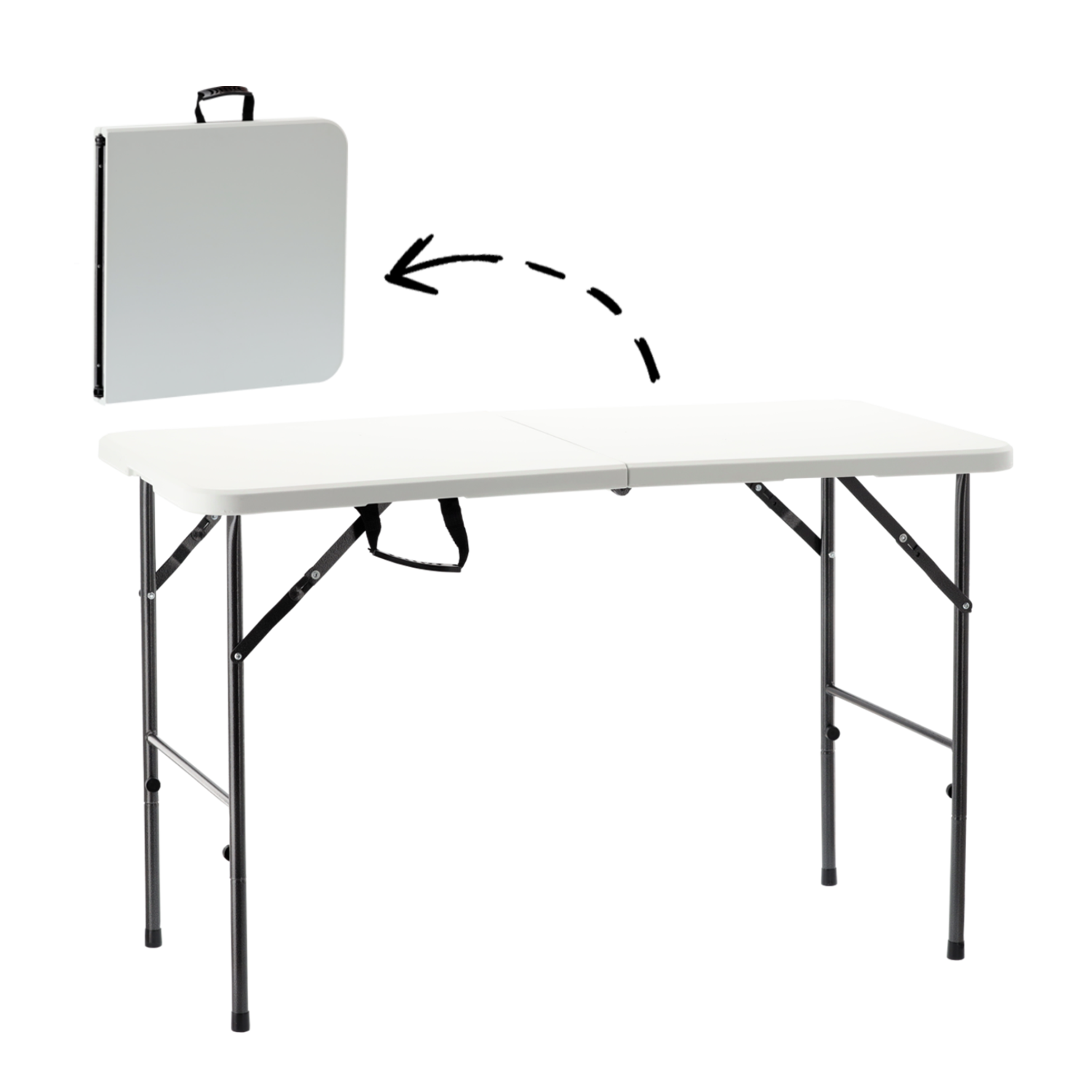 STÓŁ TURYSTYCZNY/CATERINGOWY SKŁADANY 120 x 60 x 74 CM - obrazek 3