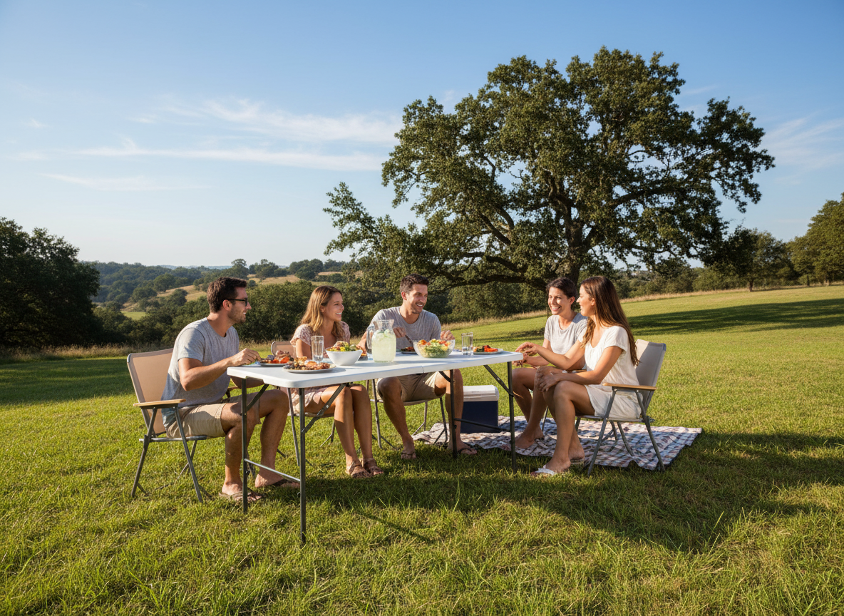 STÓŁ TURYSTYCZNY/CATERINGOWY SKŁADANY 120 x 60 x 74 CM - obrazek 4