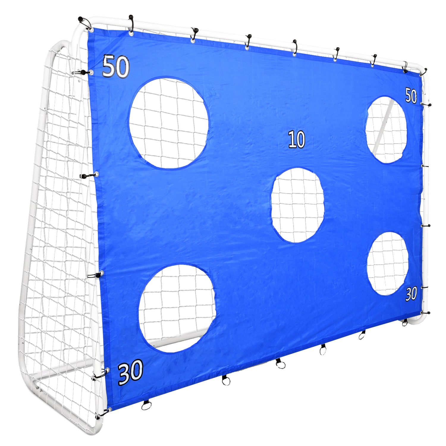 BRAMKA PIŁKARSKA Z SIATKĄ I MATĄ CELOWNICZĄ 240 x 170 x 85 CM