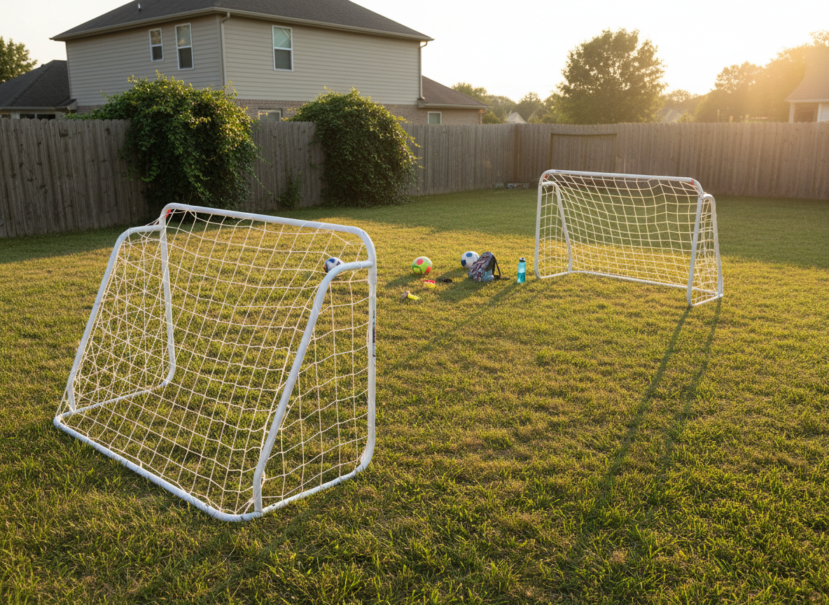 KPL. 2 BRAMEK PIŁKARSKICH Z SIATKĄ 124 x 96 x 61 CM - obrazek 2