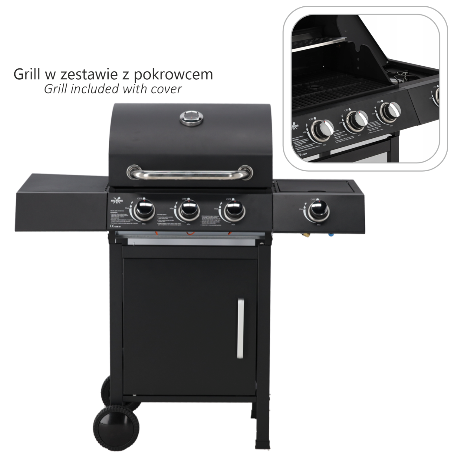 GRILL GAZOWY 3+1 Z REDUKTOREM 10,3kW - obrazek 6