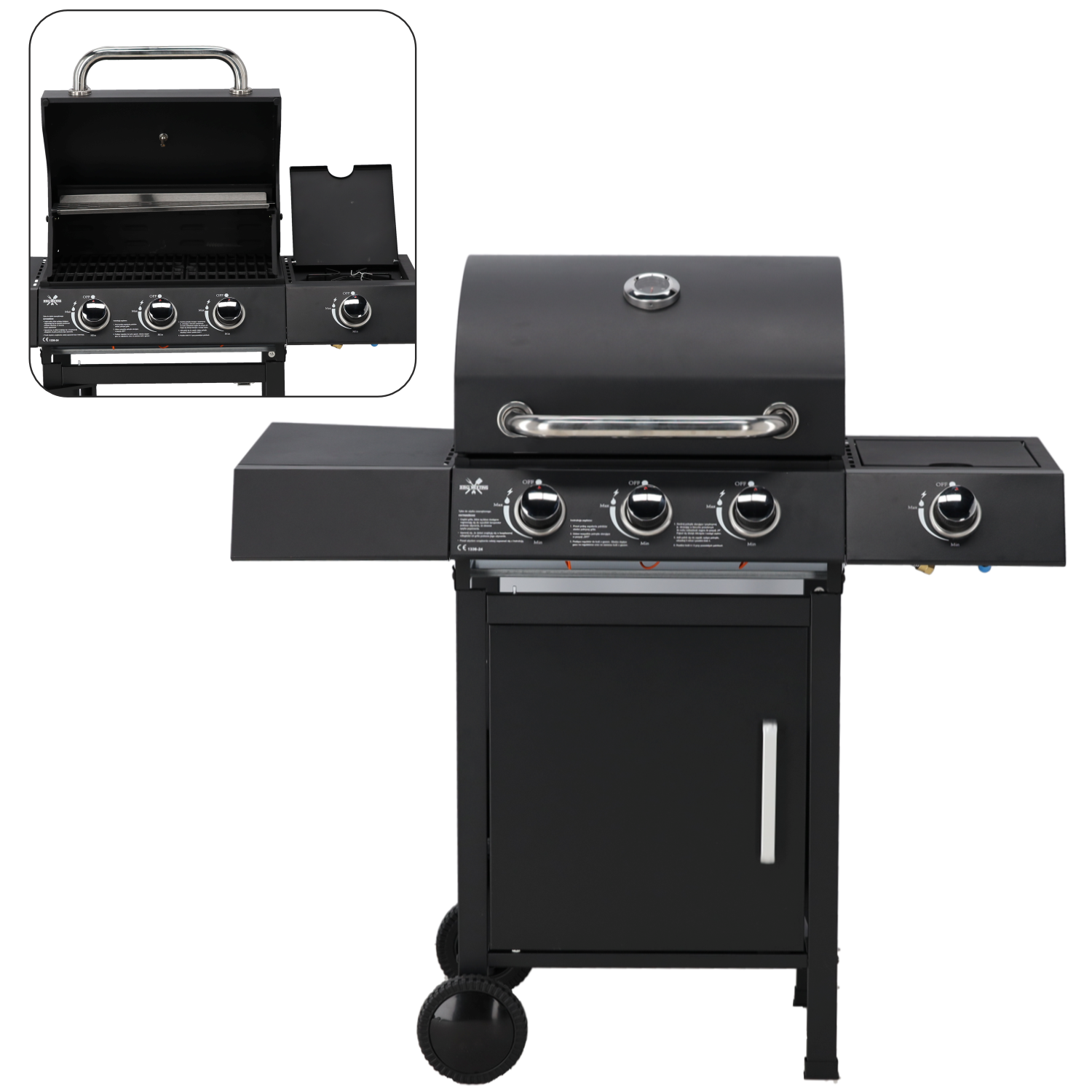 GRILL GAZOWY 3+1 Z REDUKTOREM 10,3kW - obrazek 5