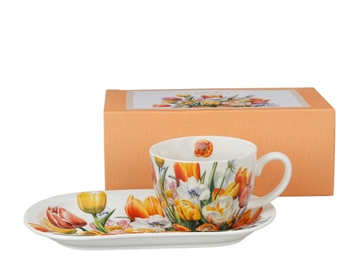Pl Filiżanka Ze Spodkiem Tulipany