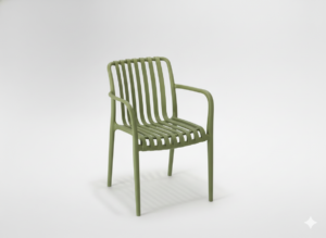 KRZESŁO OGRODOWE 45.5 x 57 x 45 / 81 CM ZIELONE *8670
