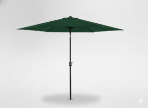 PARASOL OGRODOWY 3 M ZIELONY Z POKROWCEM