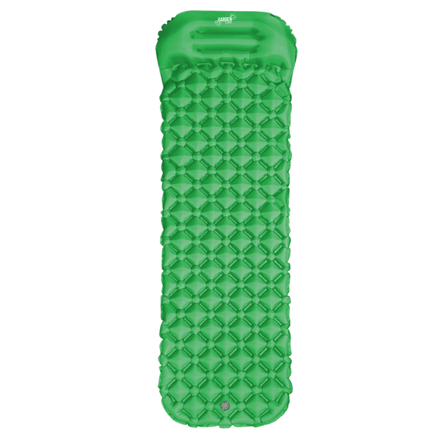 MATA TURYSTYCZNA POMPOWANA Z PODUSZKĄ 190 x 56 x 5.5 CM 470 G SZARA / ZIELONA - obrazek 2