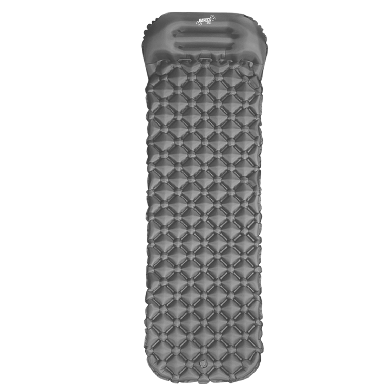 MATA TURYSTYCZNA POMPOWANA Z PODUSZKĄ 190 x 56 x 5.5 CM 470 G SZARA / ZIELONA - obrazek 3