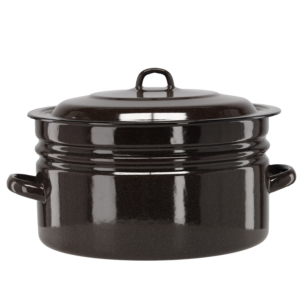 GARNEK EMALIOWANY PROSTY 25 L 40 CM BRĄZ Z/P *3608