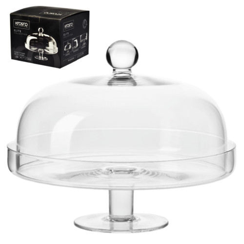 PATERA SZKLANA 28 CM Z KLOSZEM NA NODZE ELITE *5195*8249 - obrazek 2