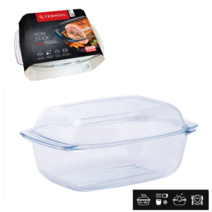 NACZYNIE ŻAROODPORNE PROSTOKĄTNE GRILL 5,8L Z POKRYWĄ *0576*