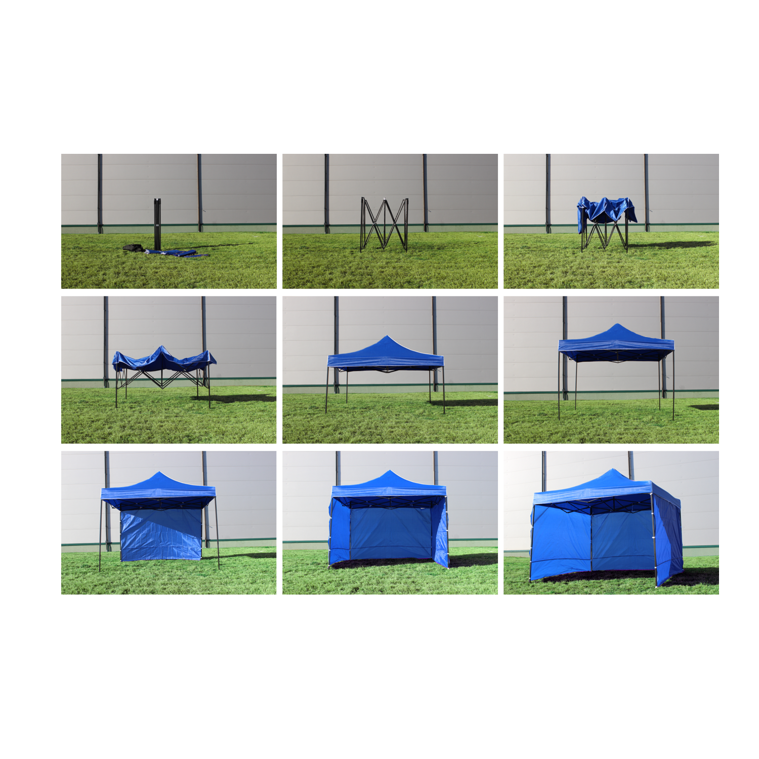 NAMIOT HANDLOWY 3 X 3 M NIEBIESKI - obrazek 4
