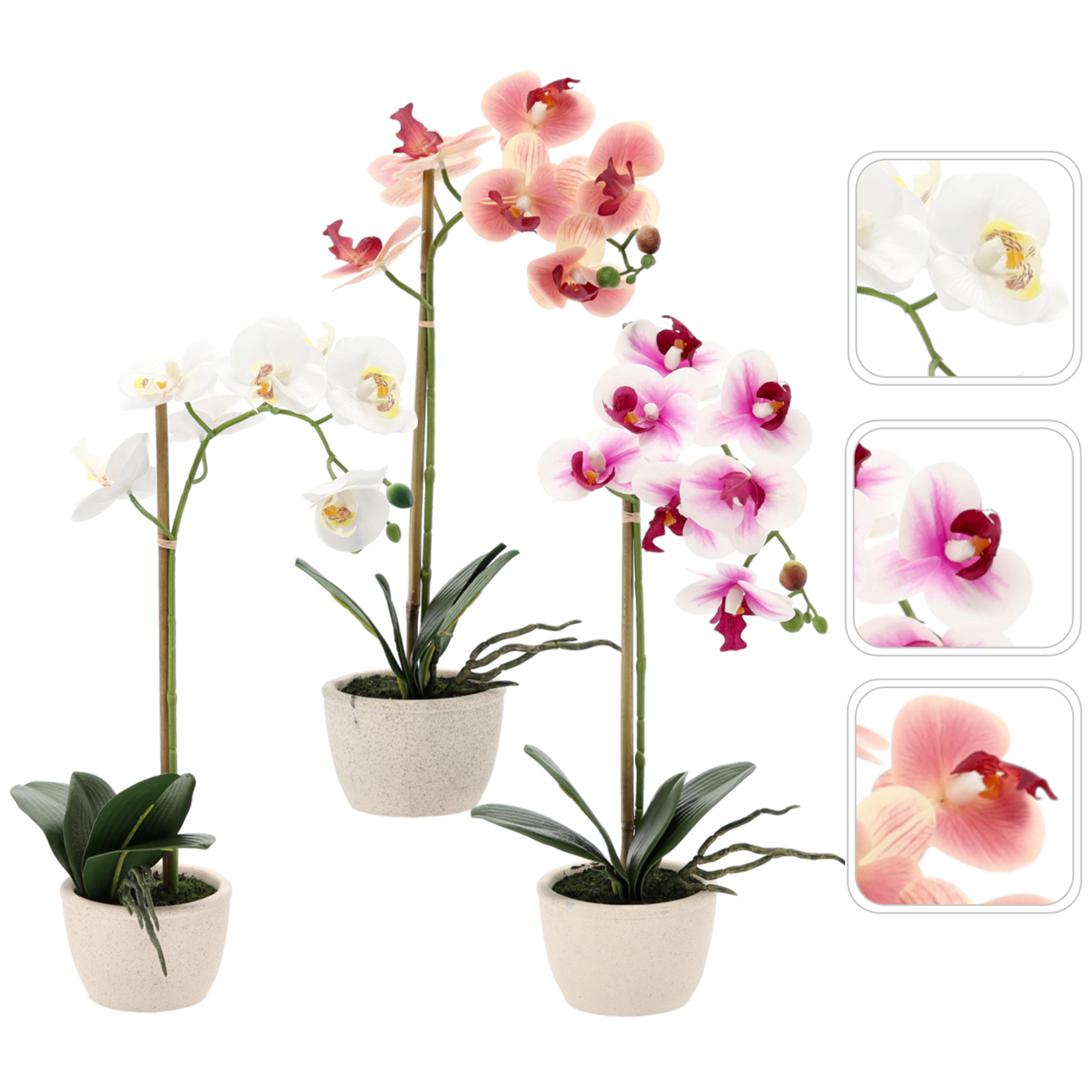 SZTUCZNY KWIAT - STORCZYK MIX 3 KOLORÓW 43 CM opak=6 szt