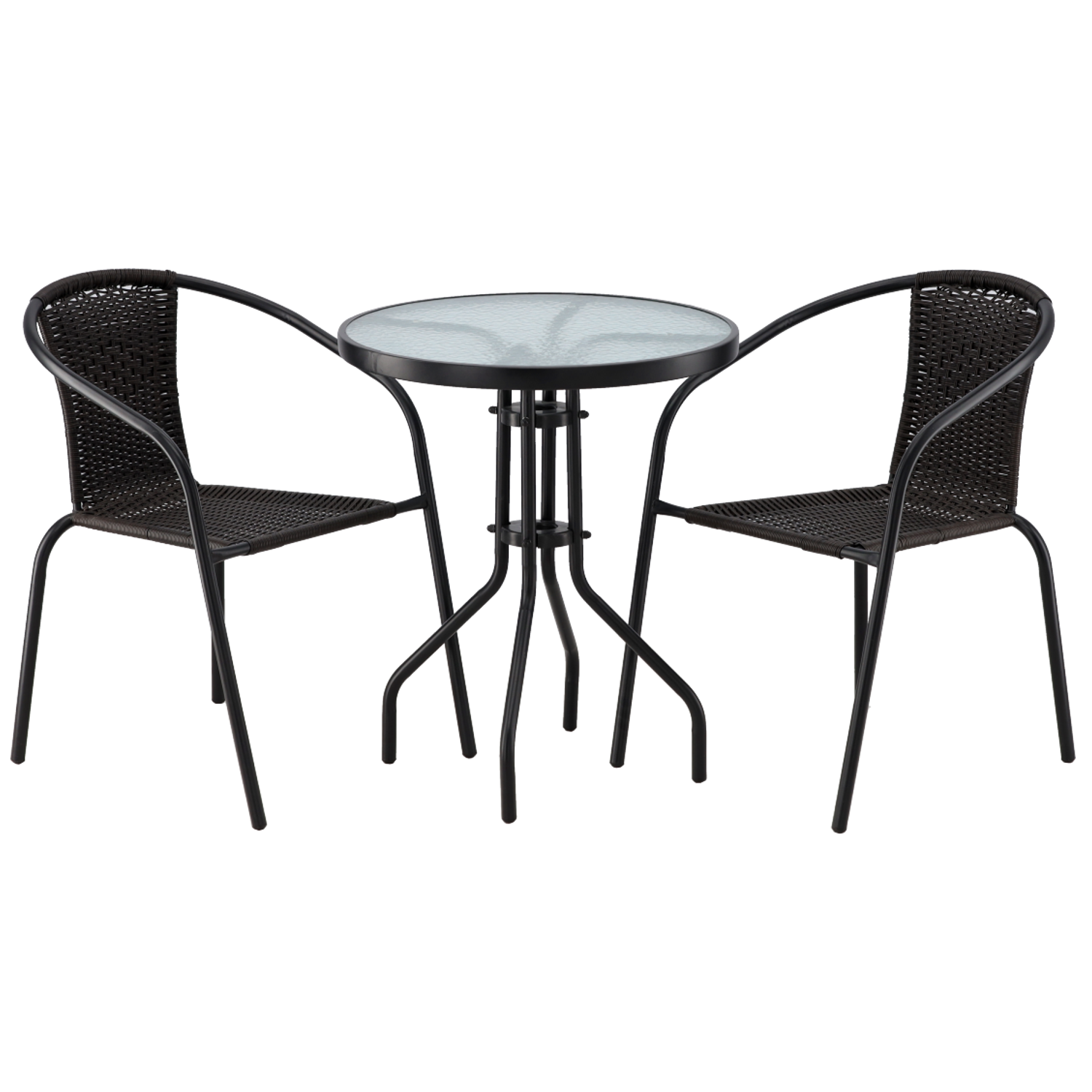 ZESTAW MEBLI OGRODOWYCH "BISTRO" - STOLIK/NEO2262/ + 2 KRZESŁA/NEO2255x2/