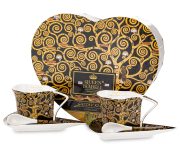 Kpl. Dwóch Filiżanek Z Podstawkami I Łyżeczkami