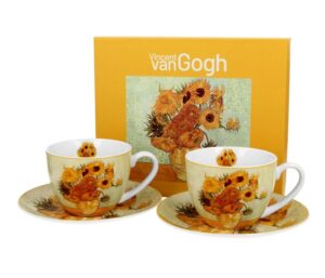 Pl Kpl. 2 Szt. Filiżanek Ze Spod.sunflowers V.gogh