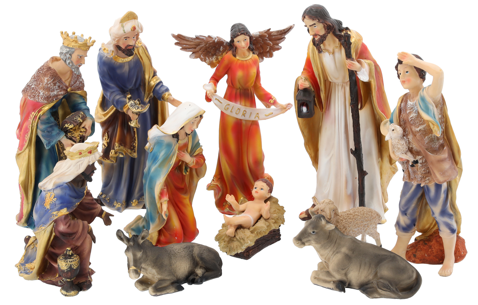 ZESTAW FIGUR BOŻONARODZ. 11 EL. do 31 CM polyresin*3105 - obrazek 2