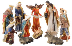 ZESTAW FIGUR BOŻONARODZ. 11 EL. do 31 CM polyresin*3105