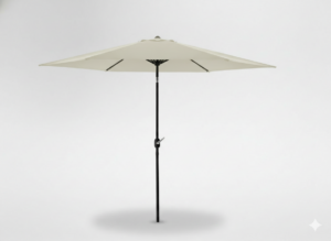 PARASOL OGRODOWY 3 M BEŻOWY Z POKROWCEM