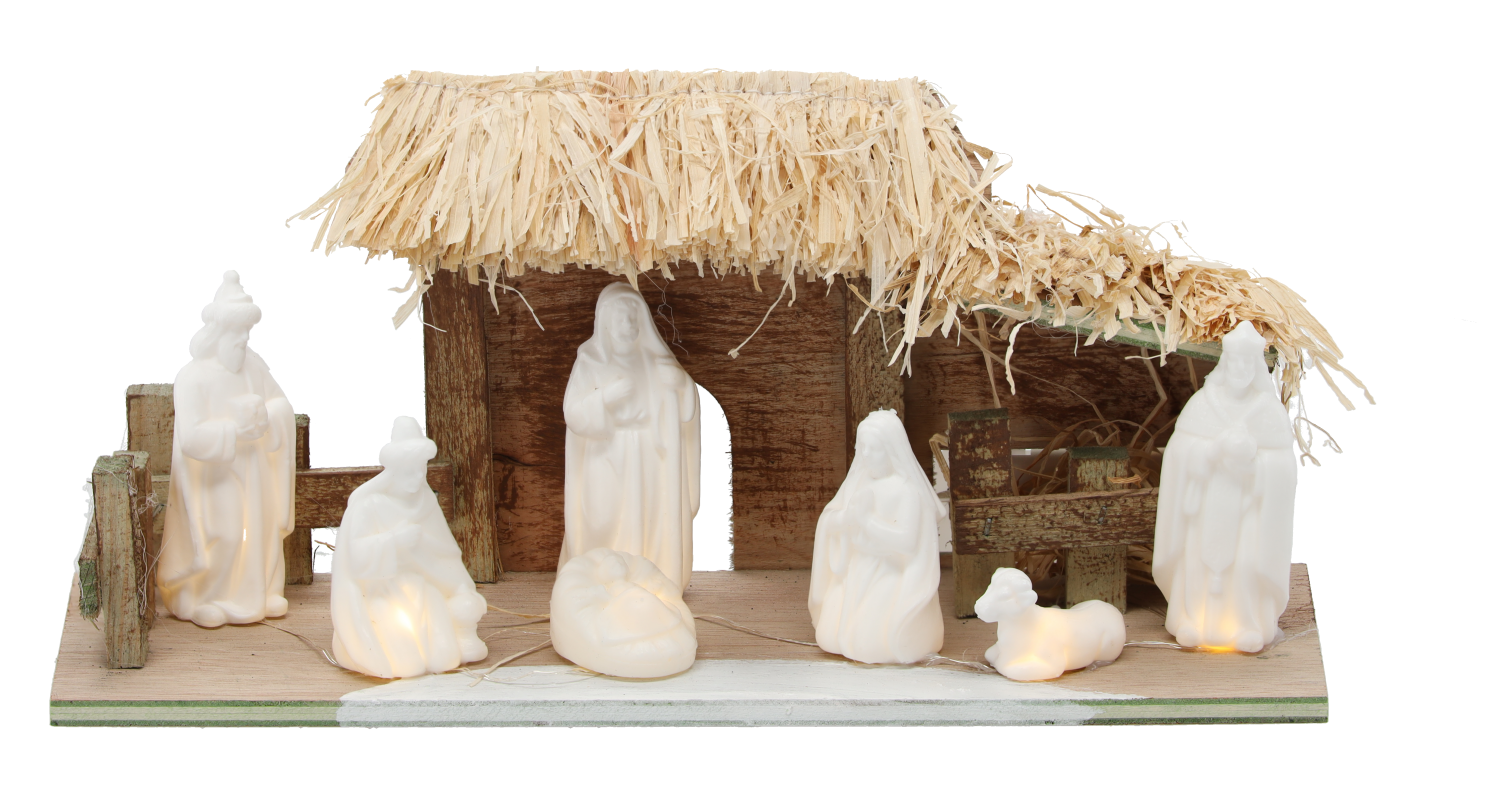 SZOPKA BOŻONARODZENIOWA 31 x 10.5 x 13.5 CM LED opak=1szt *0804 - obrazek 4