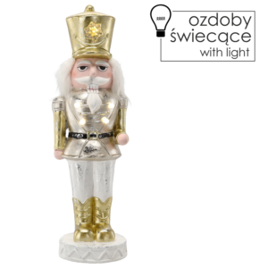 FIGURKA BOŻONAR. - OŁOWIANY ŻOŁNIERZYK 18 x 17 x 60 CM LED *1498