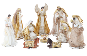 ZESTAW FIGUR BOŻONARODZ. 10 EL. DO 33 CM *6462