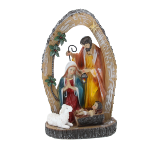 FIGURKA BOŻONAR.- ŚWIĘTA RODZINA 16 x 10,5 x 26 CM *3049