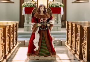 ANIOŁ - FIGURA BOŻONARODZENIOWA 90 CM *4589