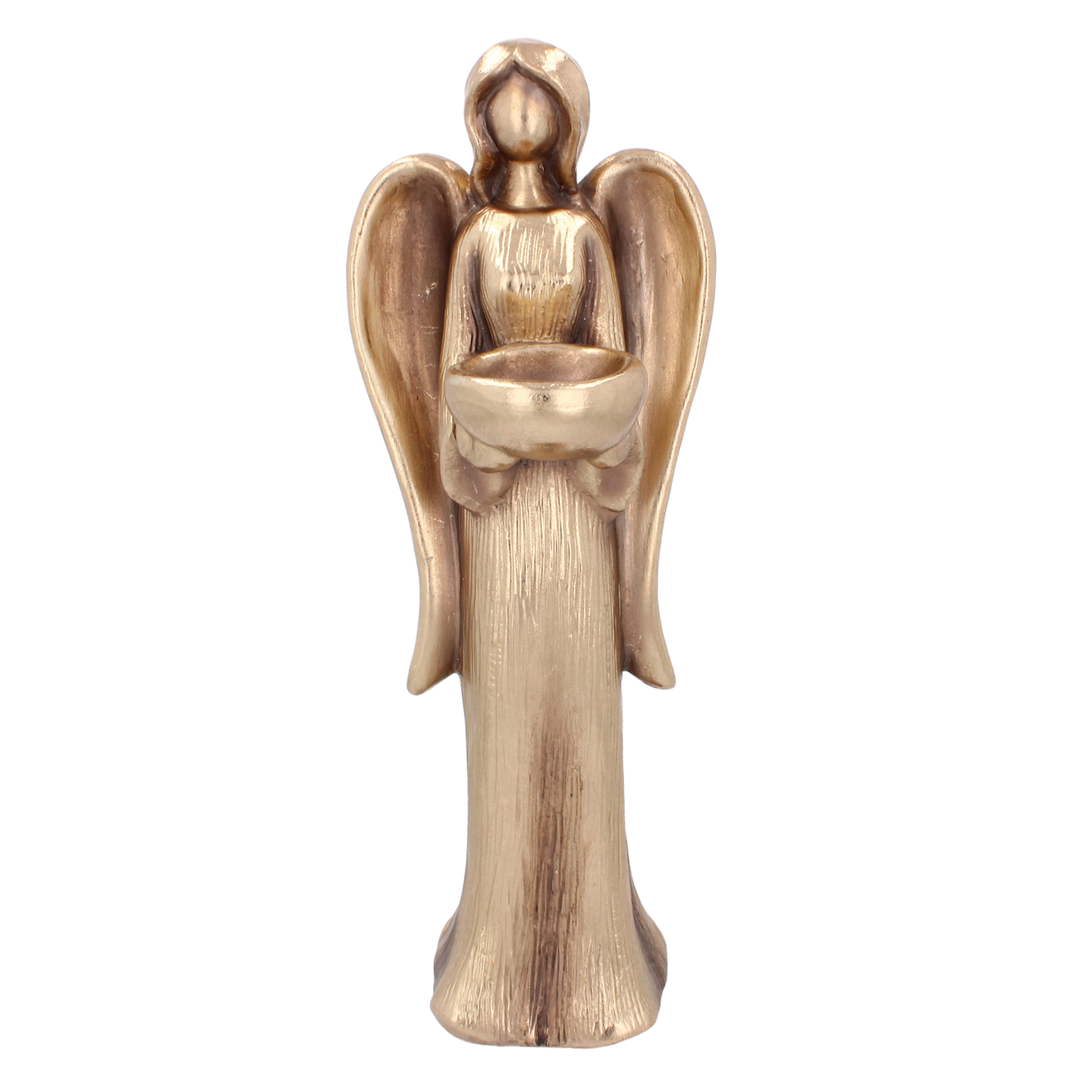 ANIOŁ ZŁOTY STOJĄCY  15,5 x 15 x 42,5 CM opak=1 szt *5517