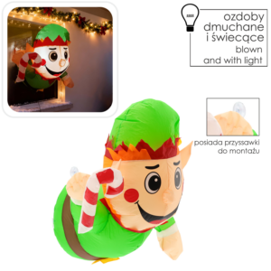DMUCHANY ELF NA OKNO LED 90 CM *8730