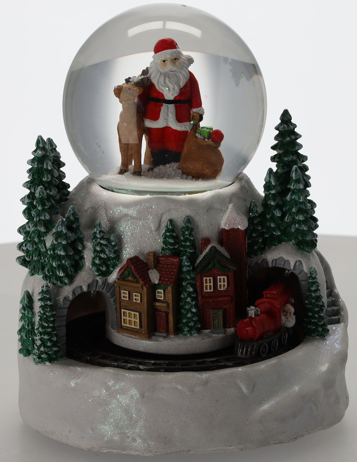 POZYTYWKA BOŻONAR. LED MIASTECZKO ZIMOWE Z KULĄ ŚNIEŻNĄ 19,6 x 19,1 x 24 cm *2430 - obrazek 5