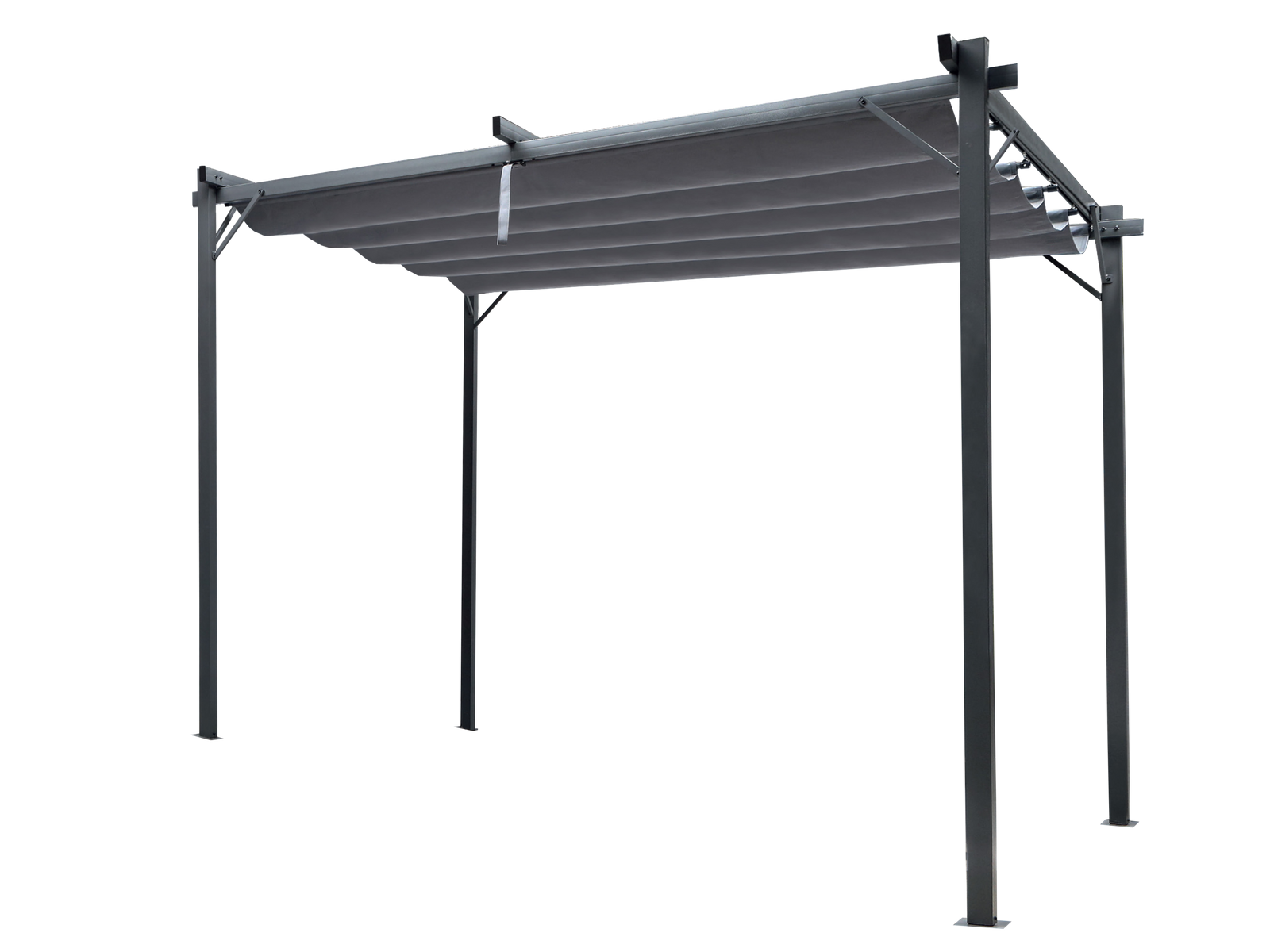 PERGOLA OGRODOWA SZARA 3 X 3M 2.95 x 2.95 x H2.3m - obrazek 2
